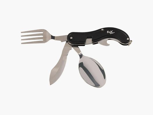 Fox Outdoor Fox Outdoor Set di coltelli pieghevoli 4 pezzi nero