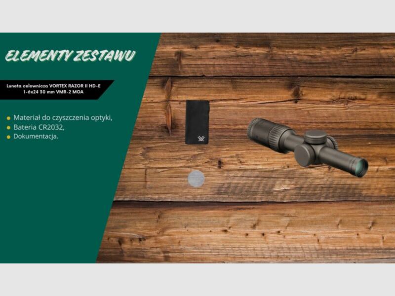 Riflescope VORTEX RAZOR II HD-E 1-6x24 30 mm VMR-2 MOA, image 27 of 28