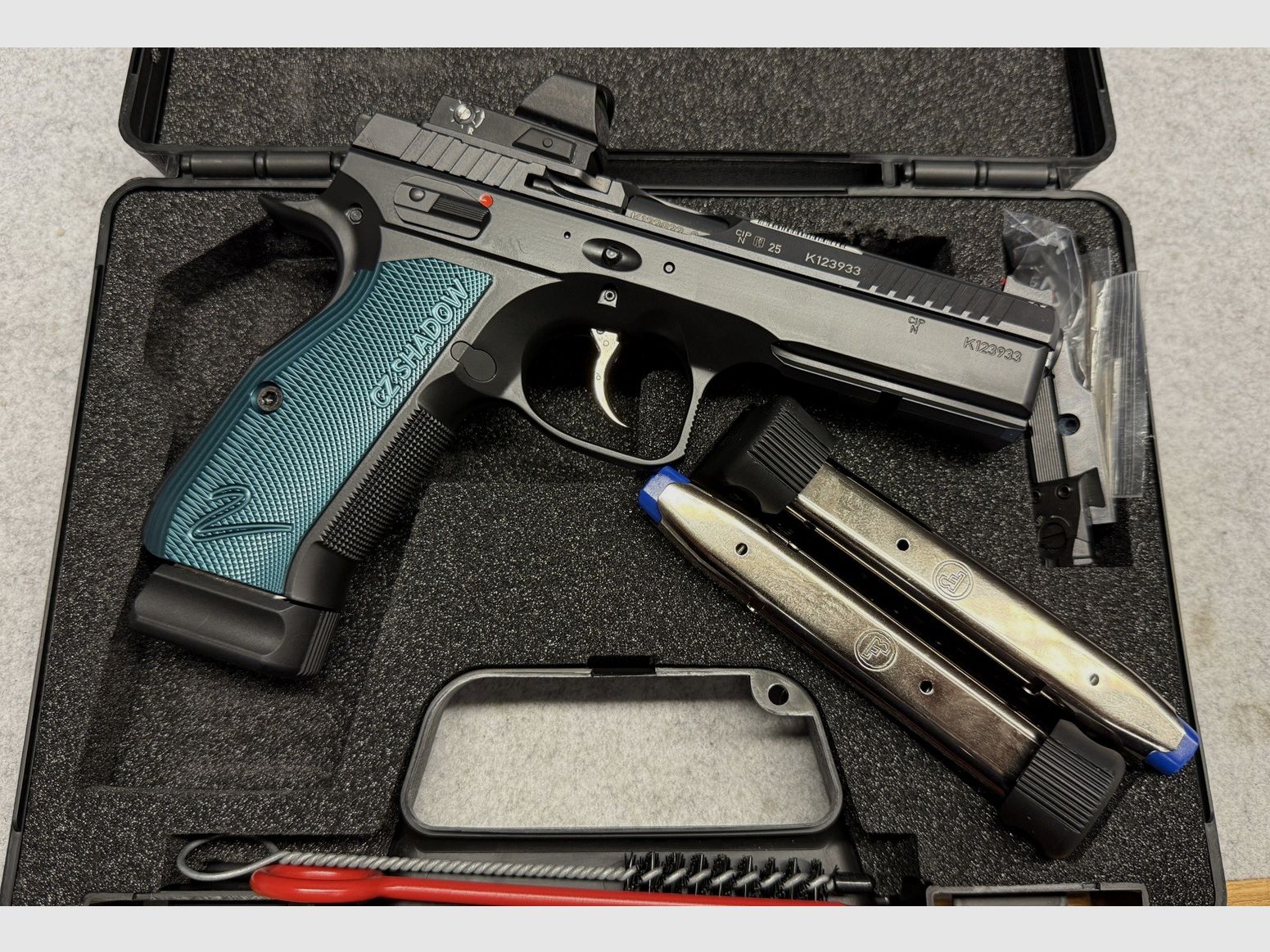 CZ Shadow II Optics Ready (OR) caliber 9mm Luger including Burris FastFire VI red dot sight