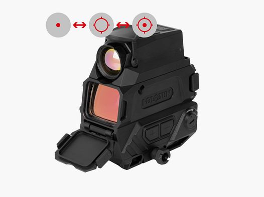 Holosun Mirino Termico, Modello DRS-TH con Reticolo Rosso: 2MOA Punto & 65MOA Punto Circolare