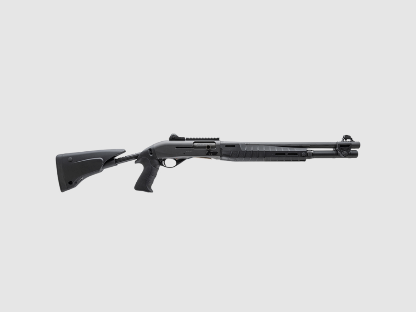 Benelli fucili semiautomatici, M2-G1, 12/76, 47 cm, Ick, calcio telescopico, Ghost sight, 7 colpi, Black