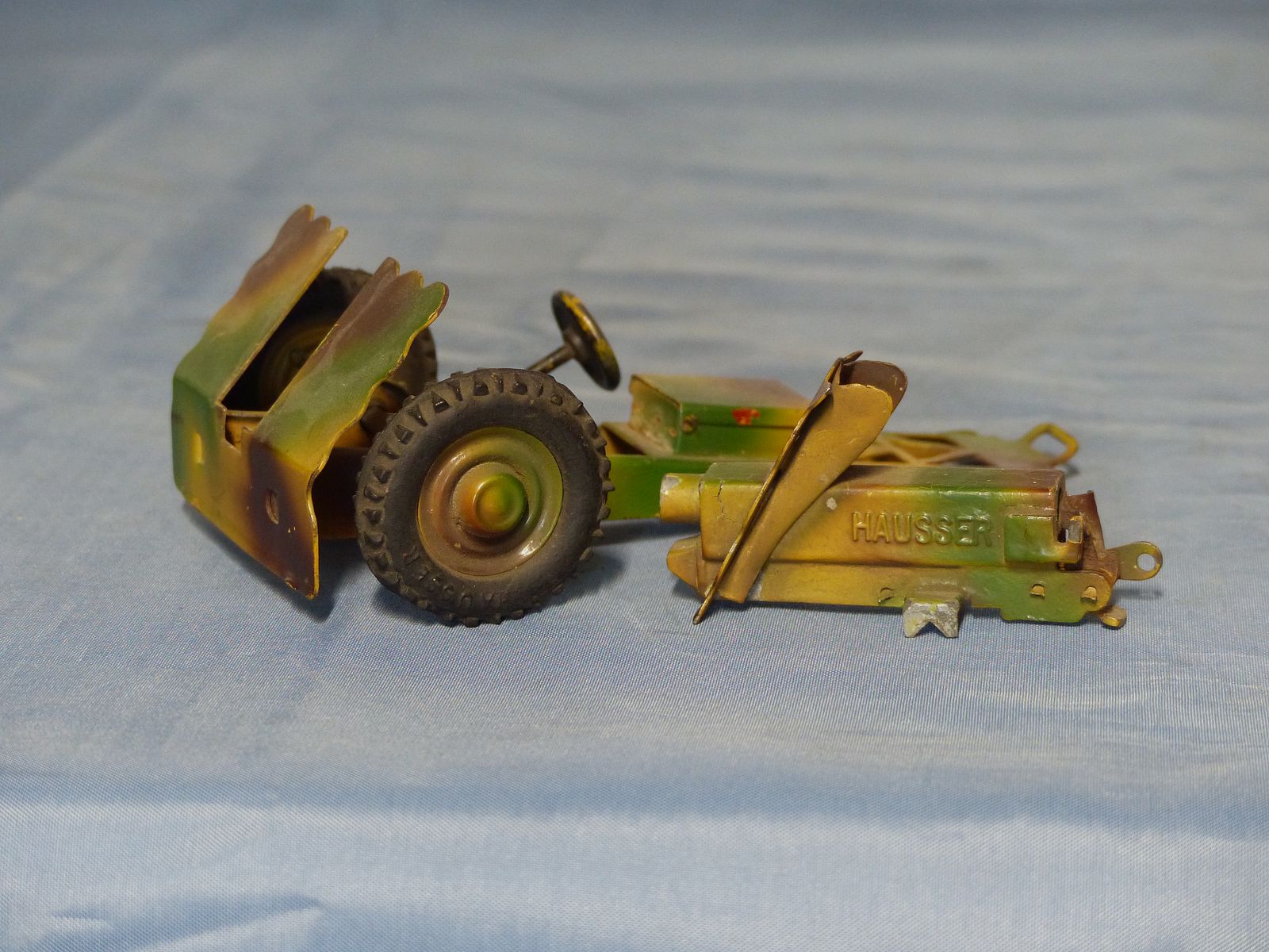 Blechspielzeug Hausser Elastolin Mörser Wehrmacht WK II WK 2 um 1937