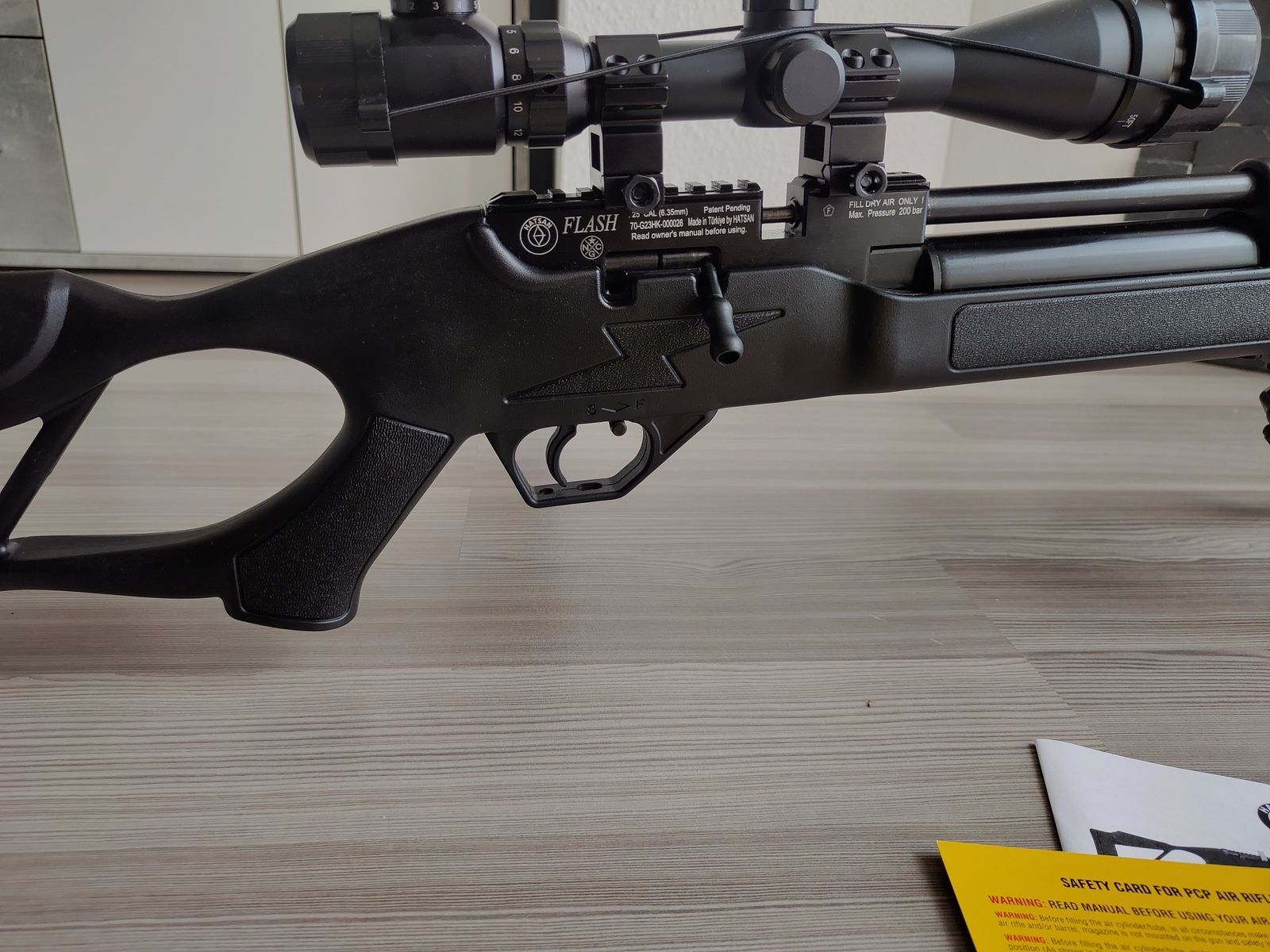 Pressluftgewehr Hatsan Flash Kal. 25/6,35 bis 54 Joule