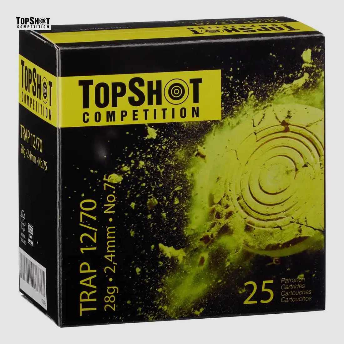 TOPSHOT Competition 12/70 Trap 2,4 mm 28 Gramm 25Stk