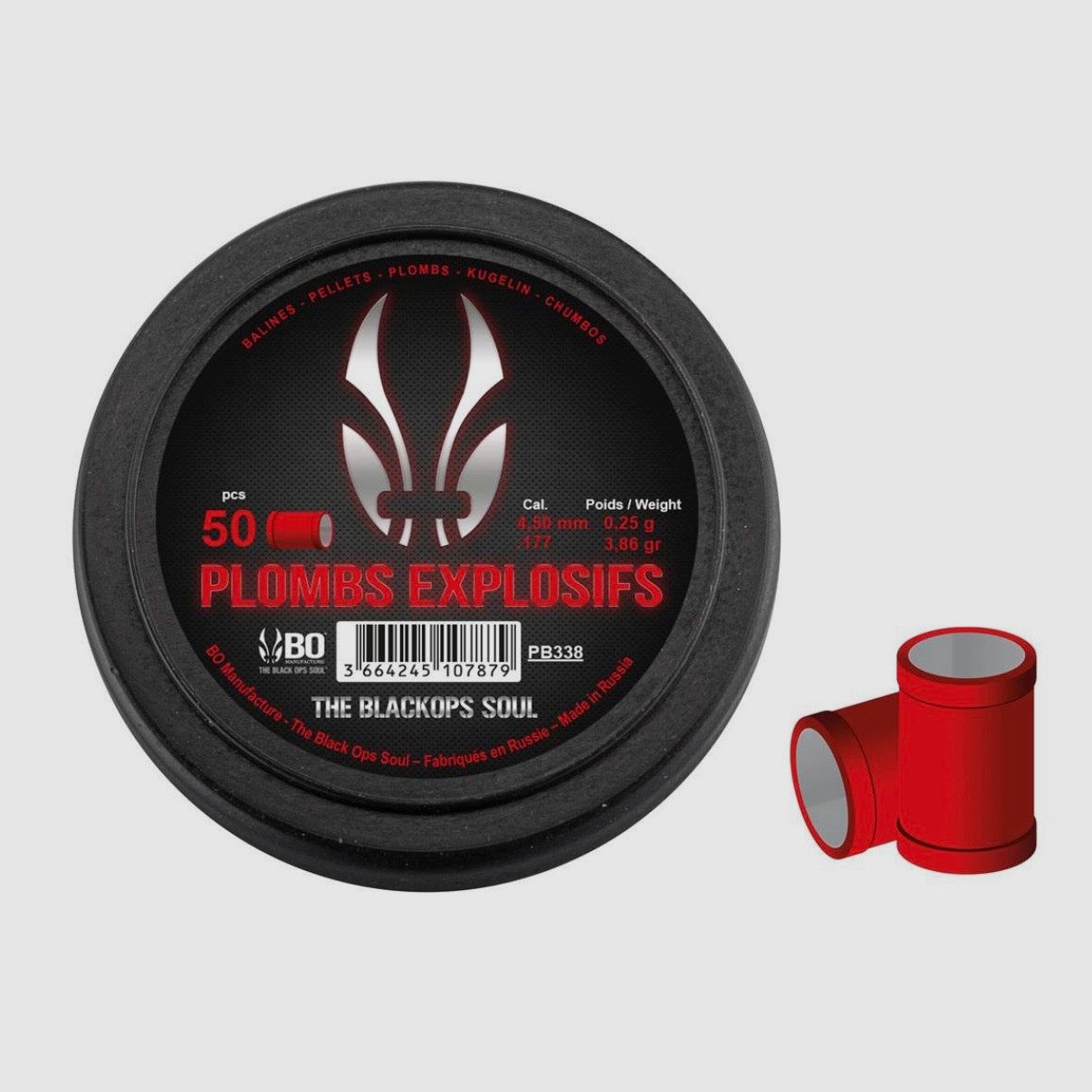 Explosivgeschosse BLACKOPS 4,5mm (.177) 0,25gr. (50x), Bild 1 von 2