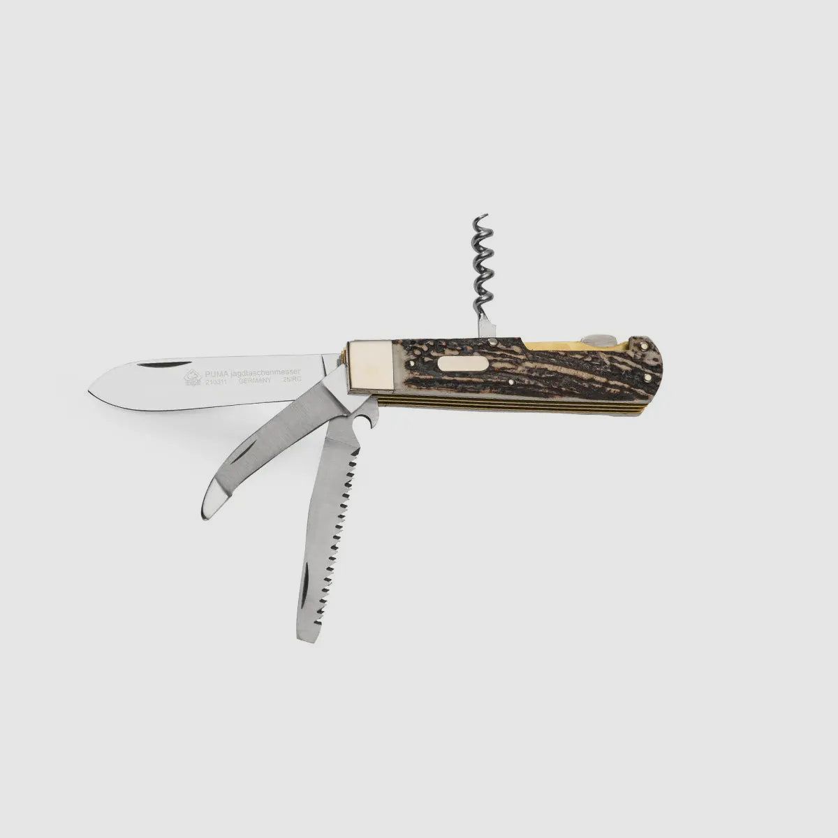 Couteau de poche de chasse PUMA 4 pièces édition FAOS "Cerf"