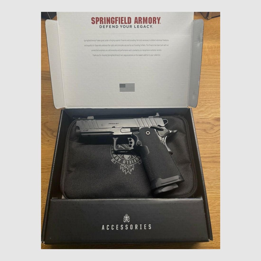 Springfield Armory 1911 DS Prodigy AOS 4.25" Comp Noir
