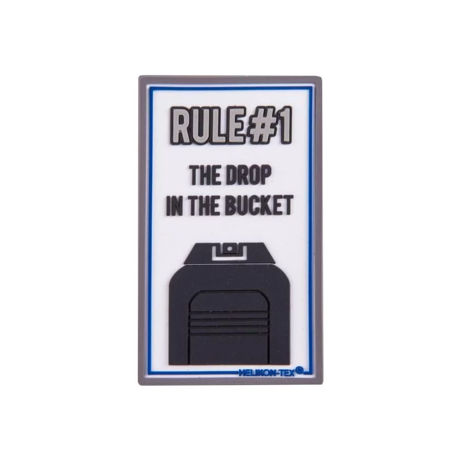 Helikon Emblem “Rule#1” – PVC – White, image 2 of 2
