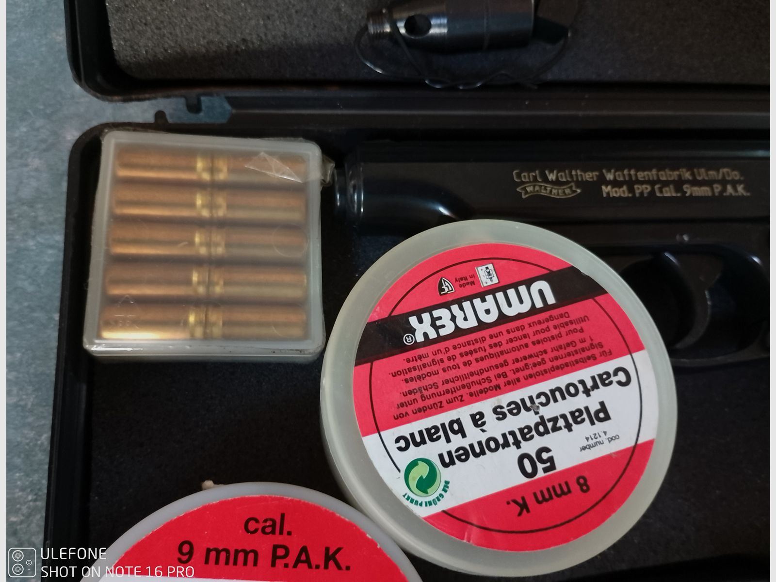 Walther P99 kal.9mm, Traangas, Flubberpatronen, Vuurwerk, Pistool