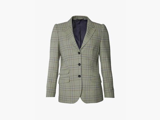Chevalier Advie Tweed Blazer Damen Willow Green Kariert - 38