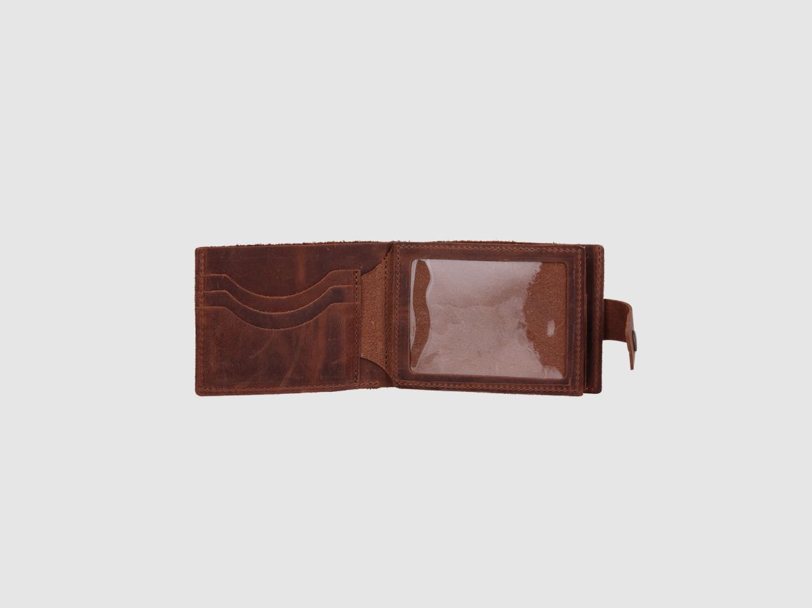 JAGER leather wallet light brown, image 3 of 4