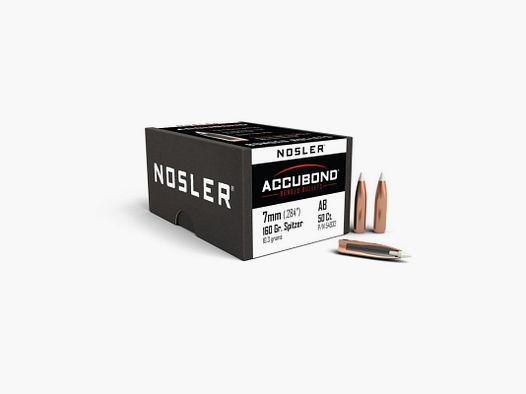 Pociski kal. 7mm-160 Spitzer Nosler Accubond 50 szt.