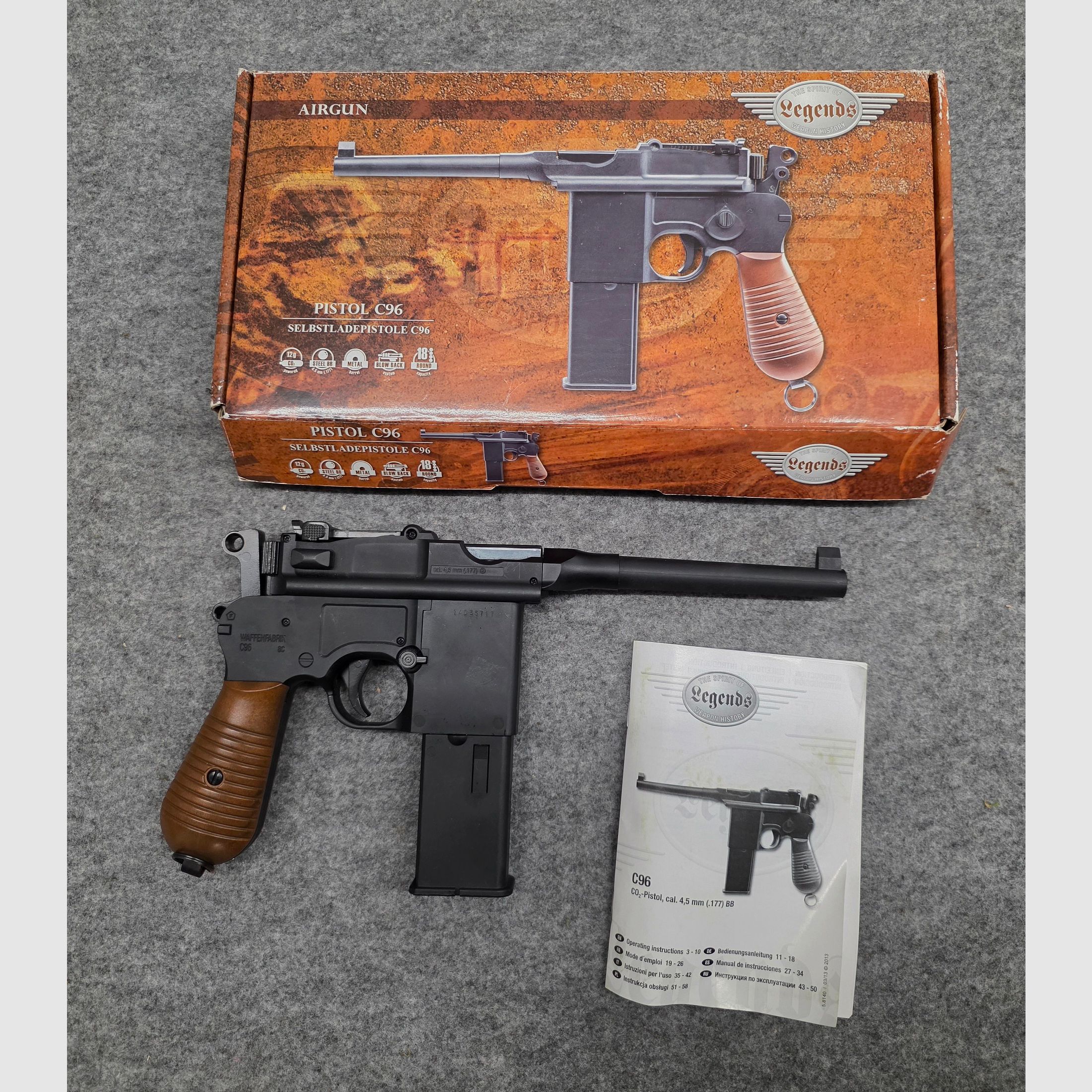 Umarex Legends co2 Pistole C96   Cal. 4,5 mm Stahl BB