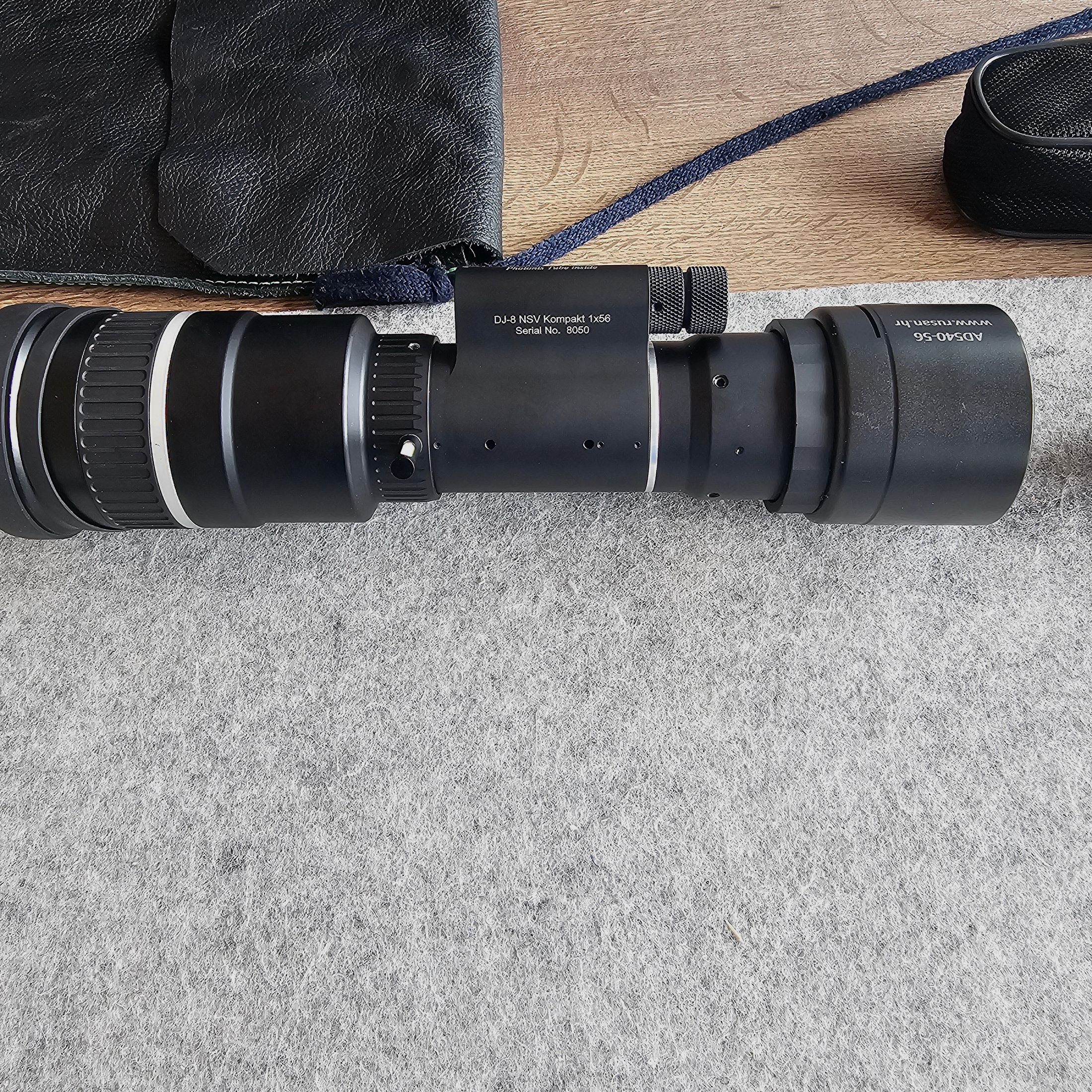 Jahnke DJ-8 NSV Kompakt1x56 mit Premium Photonis Onyx Bildröhre in der höchsten Leistungsklasse III. Weißes Bild der Premiumklasse. Erste Sortierung