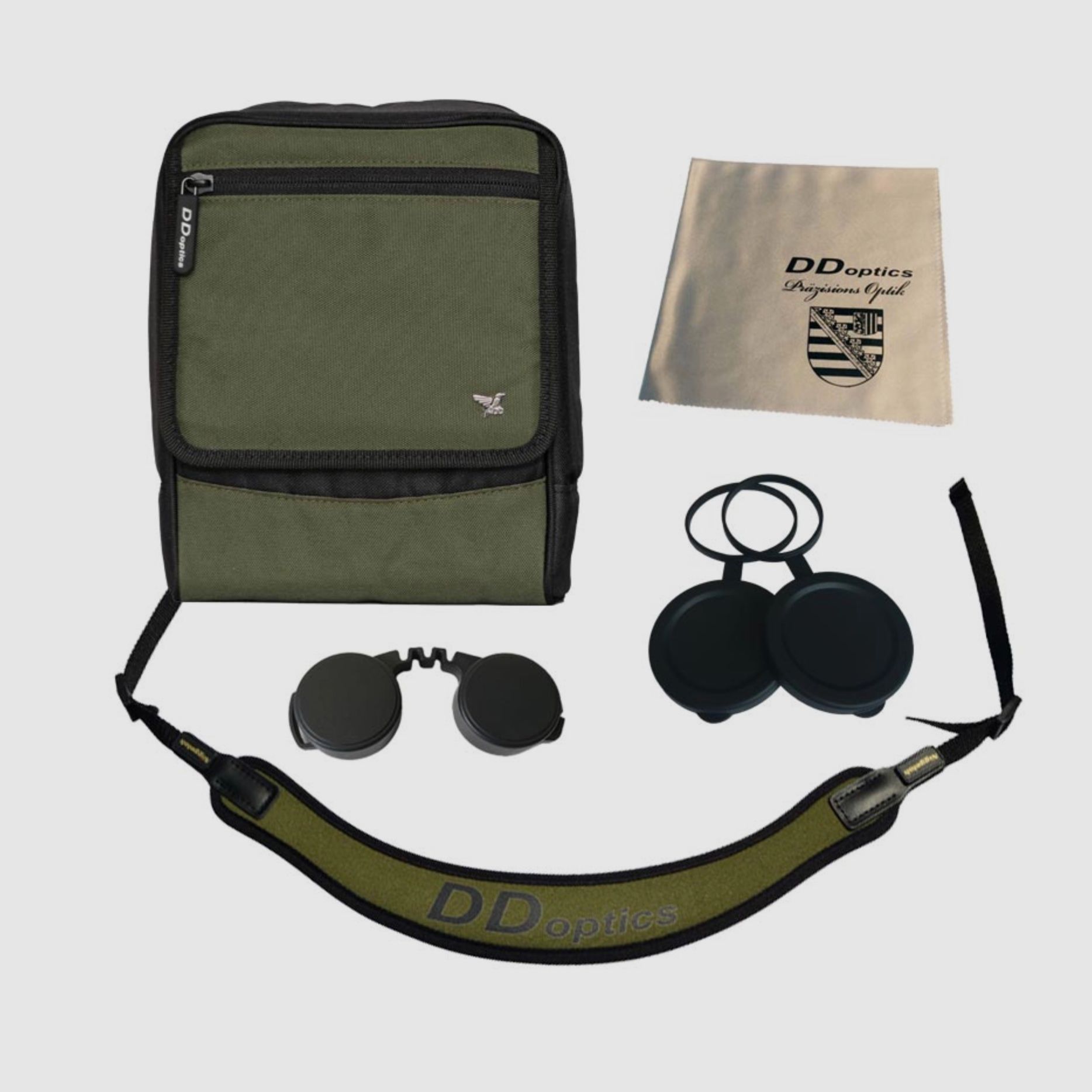 DDoptics 441930845 Fernglas Pirschler 8x45 Gen3 grün mit Tasche
