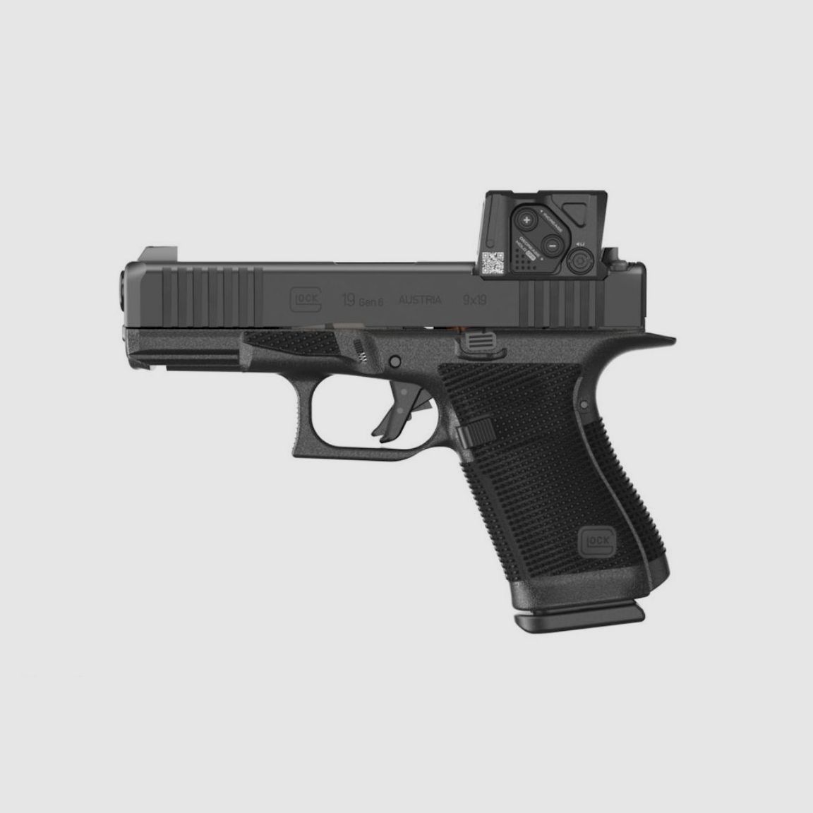 Pistole Glock 19 Gen6, A-Cut Combo, 9×19, Reflexvisier Aimpoint COA, 15 Schuss, Bild 1 von 2