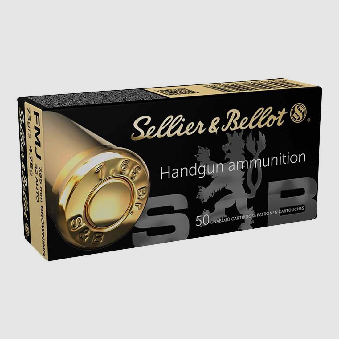 7,65 Br. Vollmantel 4,75g/73grs. Sellier & Bellot