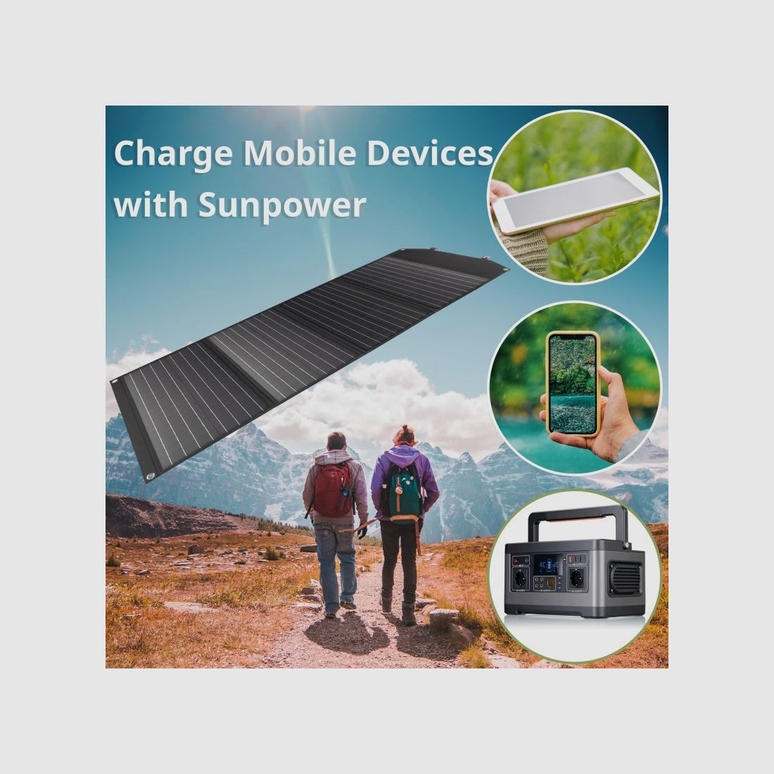 BRESSER 120 W Mobile Solar Charger with USB and DC Output, image 3 of 19