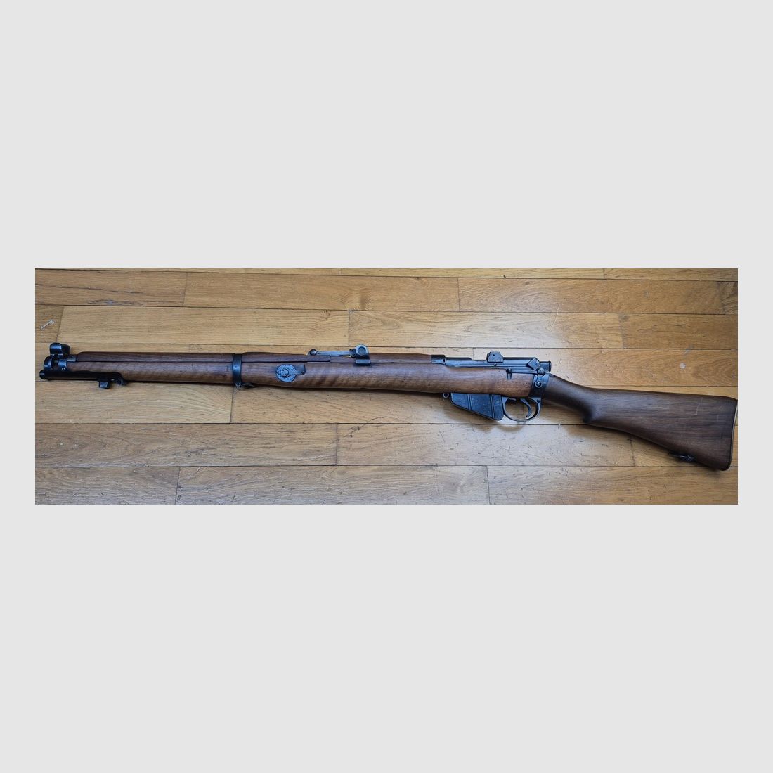 Seltenes englisches Gewehr Lee Enfield MKIII (UND NICHT MKIII(*)!) – Cut-off UND Volleyvisier – Herstellung Enfield 1915! – Originalkaliber 303 Brit. – Monomatrikel! – Alle Teile konform – Guter Lauf – TBE+, Bild 19 von 37