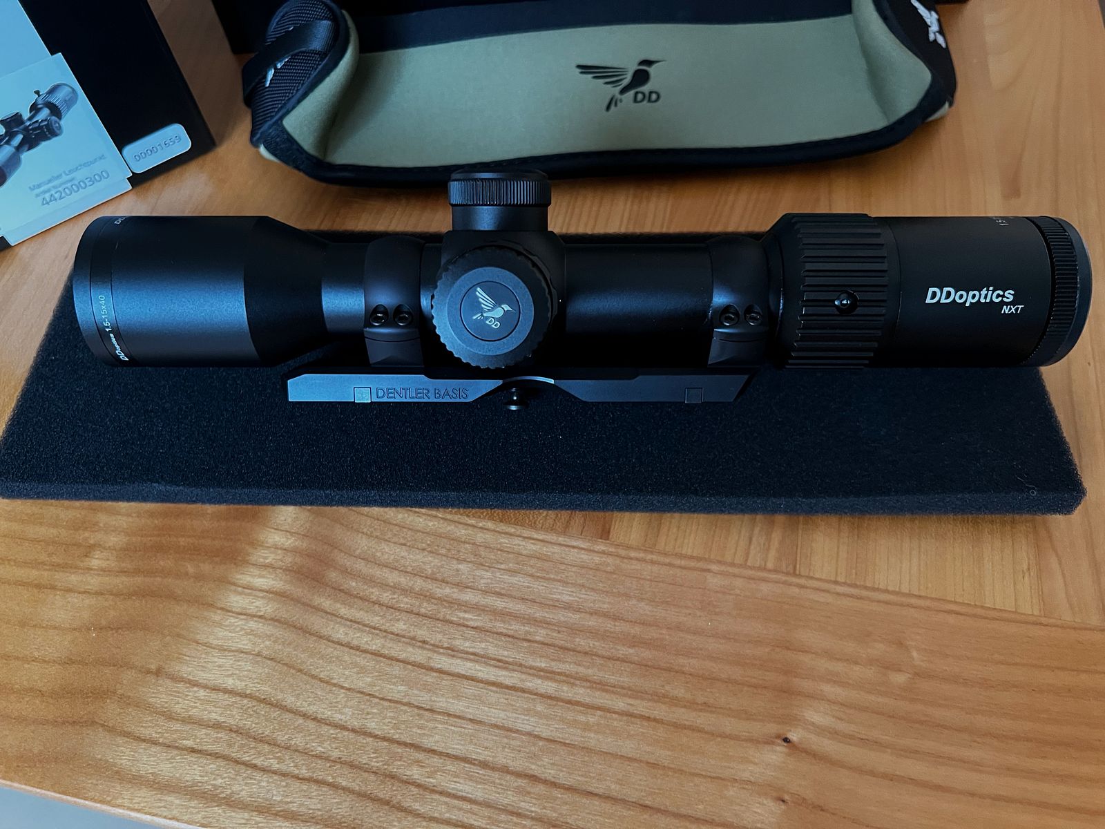 DDoptics V10  1,5-15x40  auf Dentler- montage