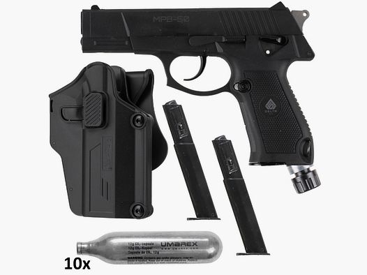 DELTA SIX MPB-50 Paintball / Pistola per autodifesa Cal. 50 Action Pack (nera)