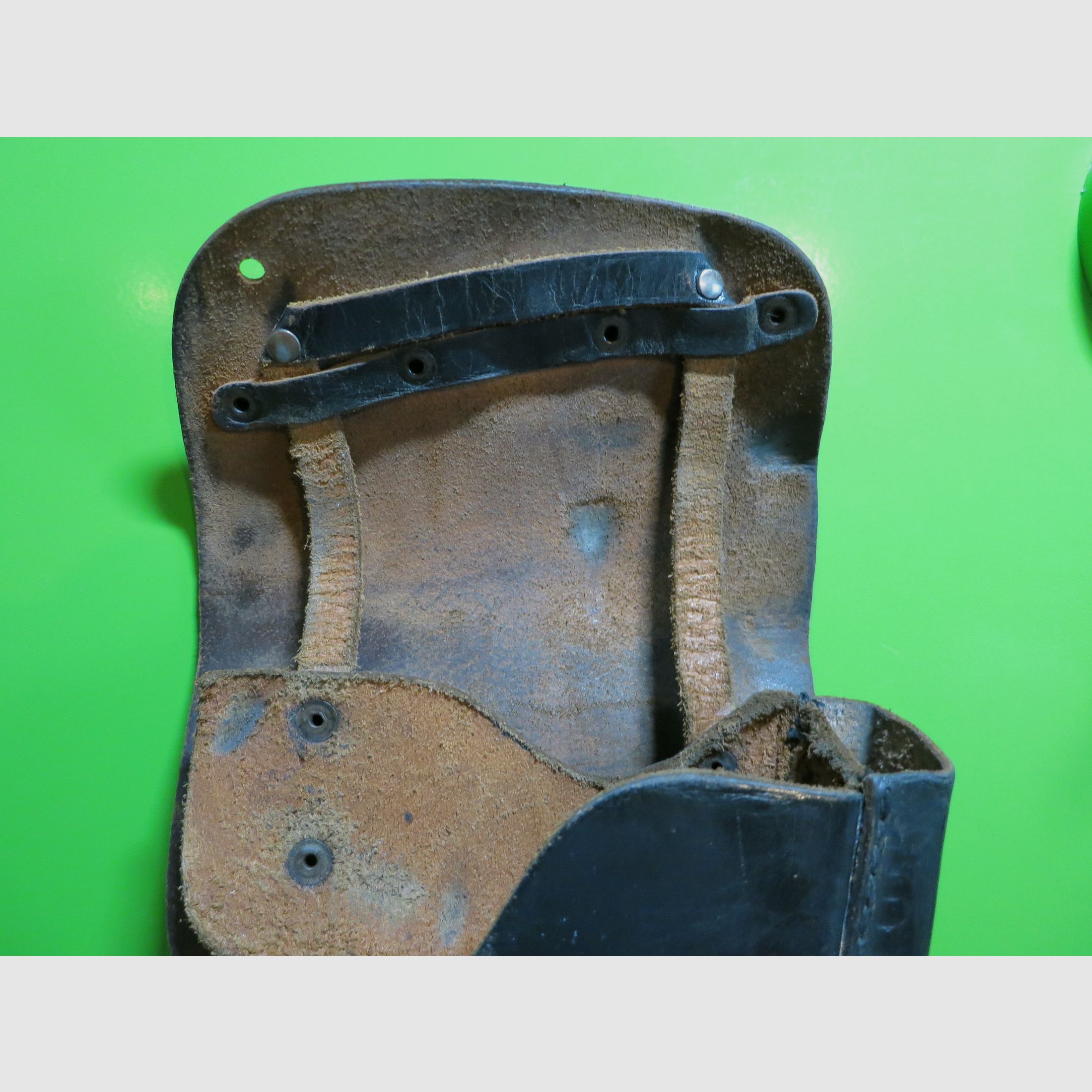 Belt holster pistol Mauser/DWM/Erfurt P38 original, leather, according to Wehrmacht #16-