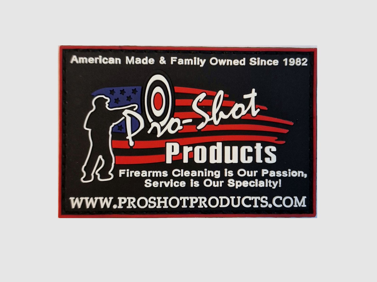 PVC patch met logo en klittenband