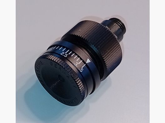 Gehmann Iris diaphragm disc with optics