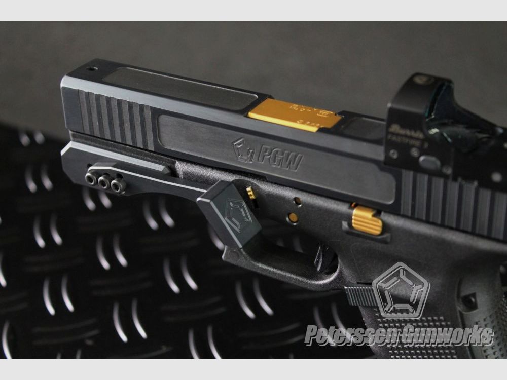 Peterssen Gunworks PGW Frameweight mit Daumenauflage für – alle Glock Pistolen