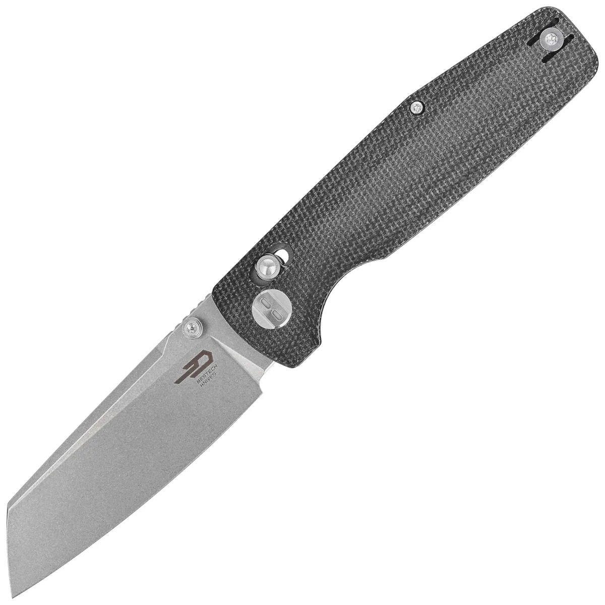 Nóż składany Bestech Slasher Black Micarta, Stonewashed D2 (BG56A-1)