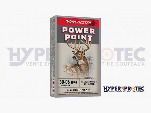 Munition 30 06 Winchester Power Point 165gr