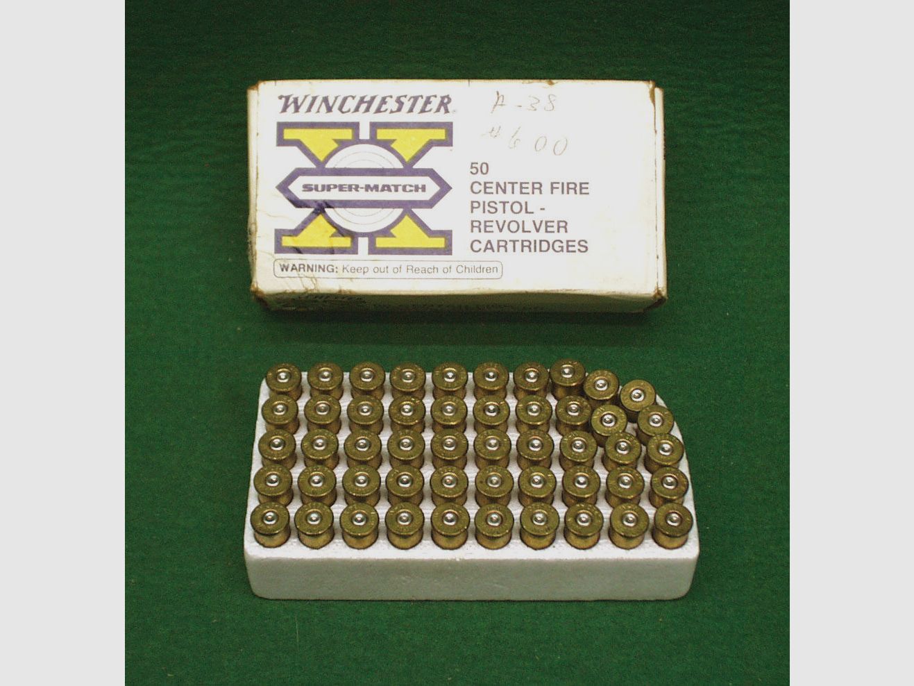 Winchester hulzen .38 Special, gebruikt