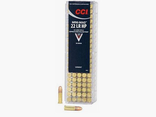 CCI Mini-Mag .22 LR 36GR CPHP 100 cartucce