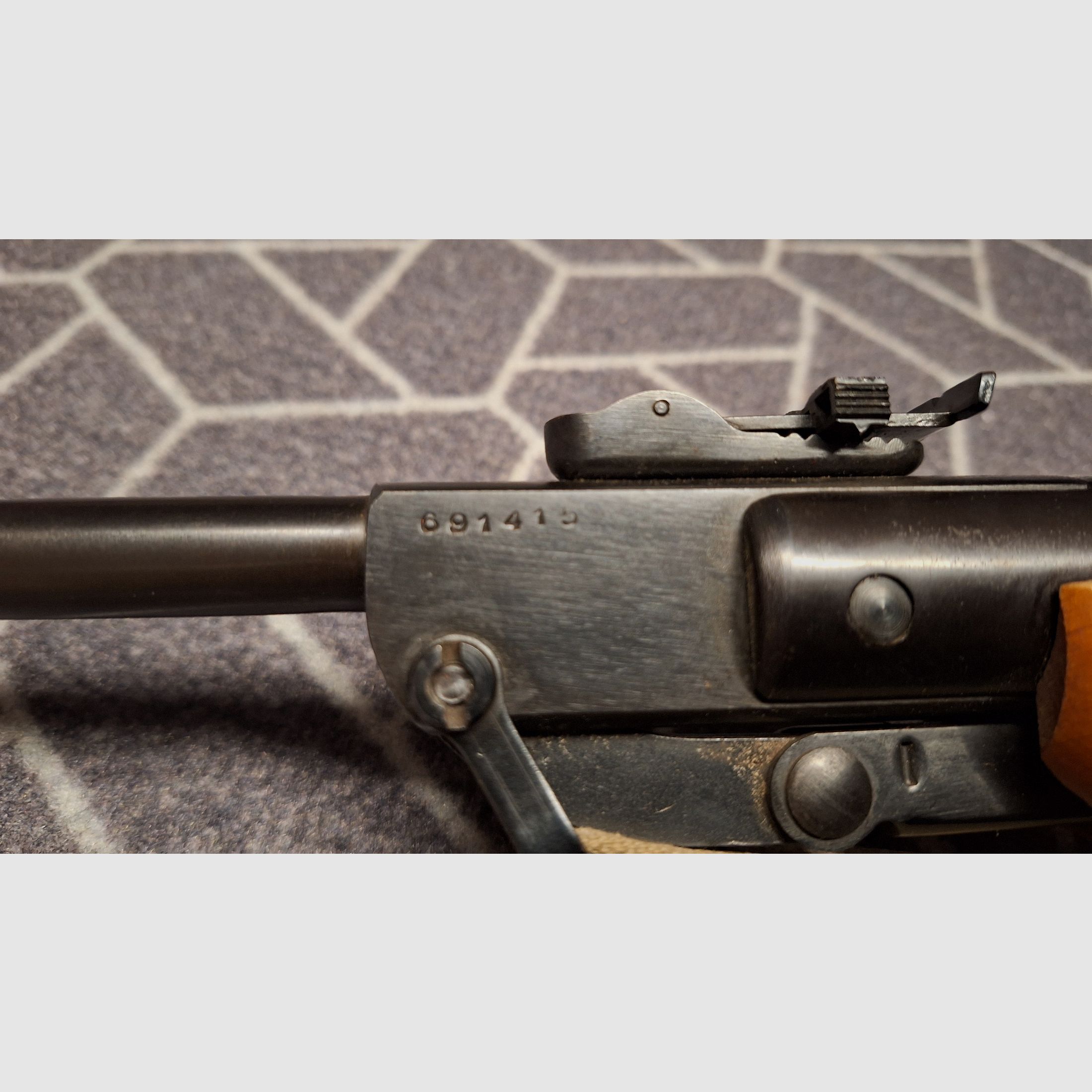 Rifle de aire modelo 303 Haenel Suhl ¡TOP estado de colección!