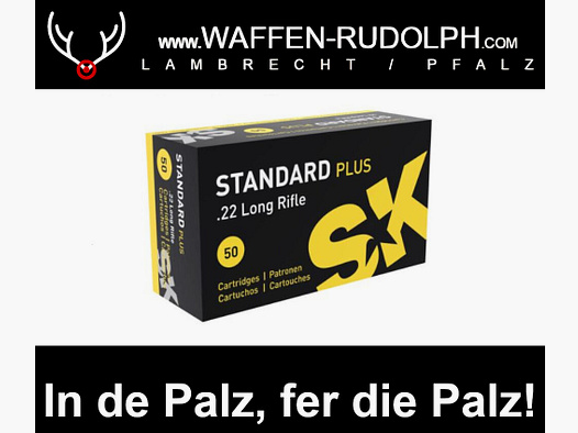 SK Standard Plus .22 lr. VPE: 50 disparos *Requiere licencia de armas