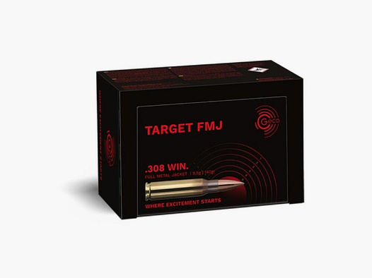 Geco	 Target FMJ 9,5g / 147grs 50Stk .308Win