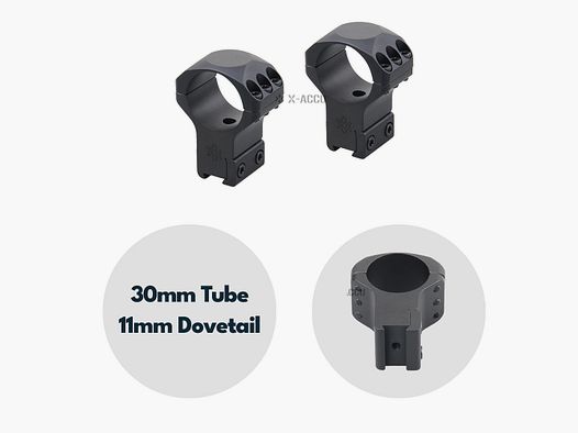 Vector Optics XASR-3006 X-Accu Mount for 30mm Tube 11mm Dovetail, h= 38mm