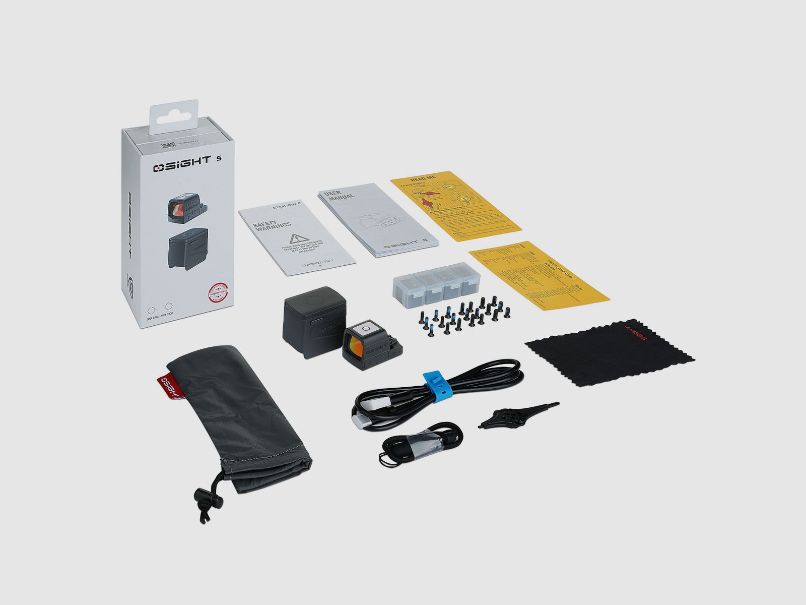 Osight S – Rotpunktvisier mit 2 MOA und 32 MOA Kreis, magnetische Halterung, SCHWARZ, Bild 5 von 5