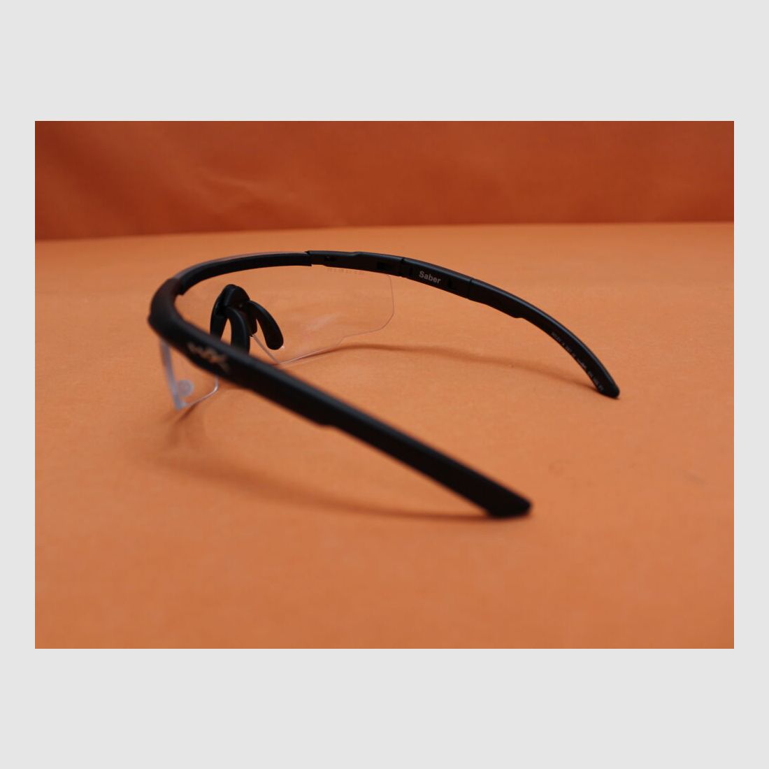 Wiley Wiley X Schutzbrille SABER Advanced clear/ farblos Gestell: schwarz/ matt, incl. Sportband.