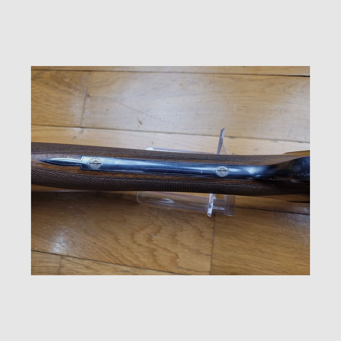 Luxueux fusil juxtaposé calibre 12/70 – Canons Jean Breuil en demi-bloc – Fabrication Blondeau – Quasi neuf – Très belle arme, image 20 sur 27