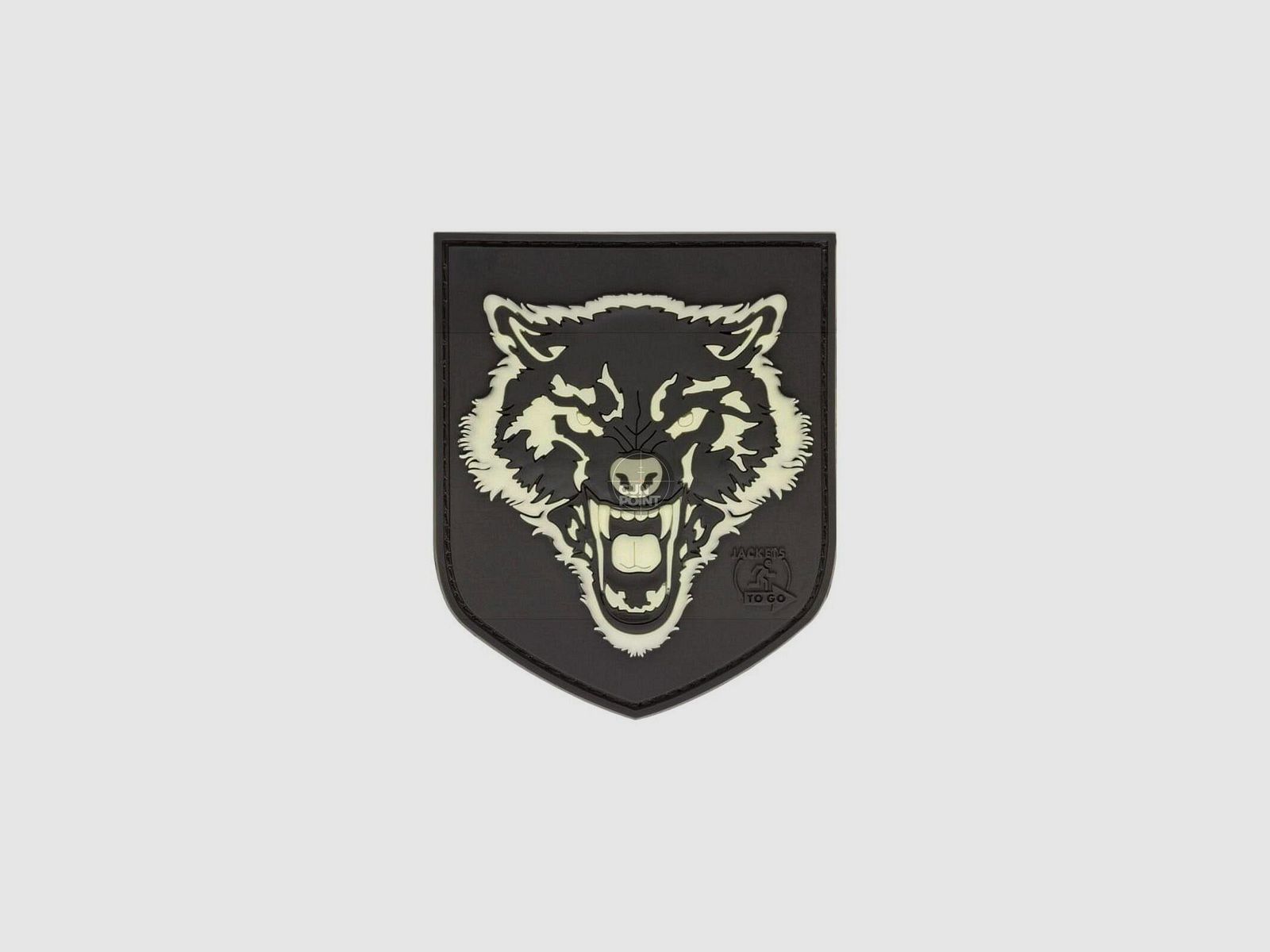 JTG Wolf Shield Rubber Patch-Glow