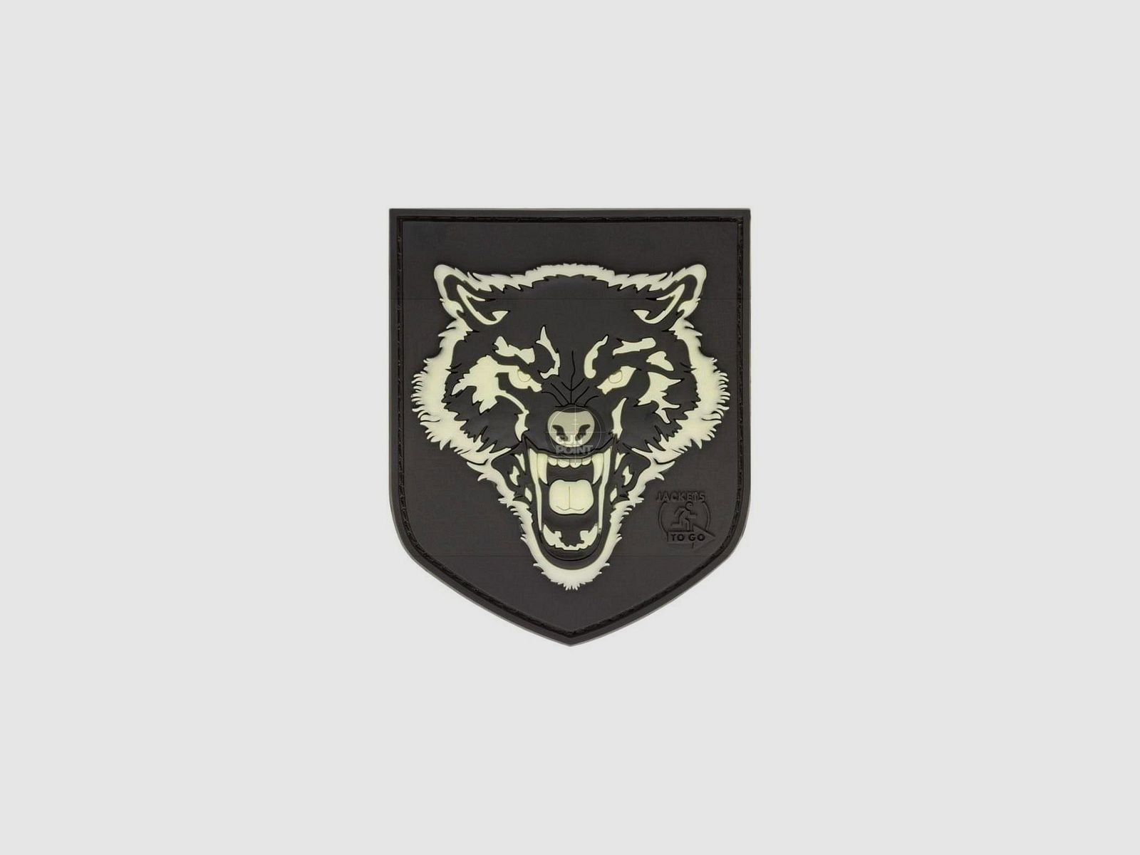 JTG Wolf Shield Rubber Patch-Glow