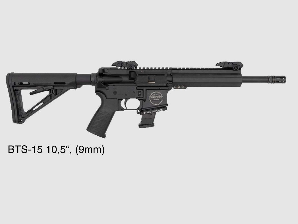 AR15 oder AR Wechselsystem in den Kalibern .223Rem, 9mm Luger, .300 AAC Blackout .450 Bushmaster 6,5 Grendel von BTS Bavarian Tactical Systems
