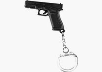 Glock Schlüsselanhänger „Pistole Gen5“ – Polymer/Kunststoff Schwarz – ca. 4,5 cm