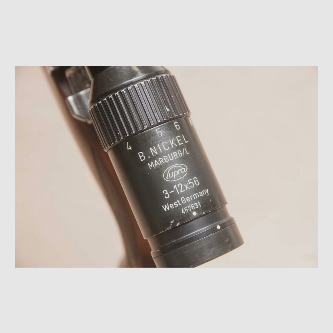 Sistema Mauser 98 Parker Hale con mira telescópica Nickel Marburg 3-12x56 retícula iluminada 4