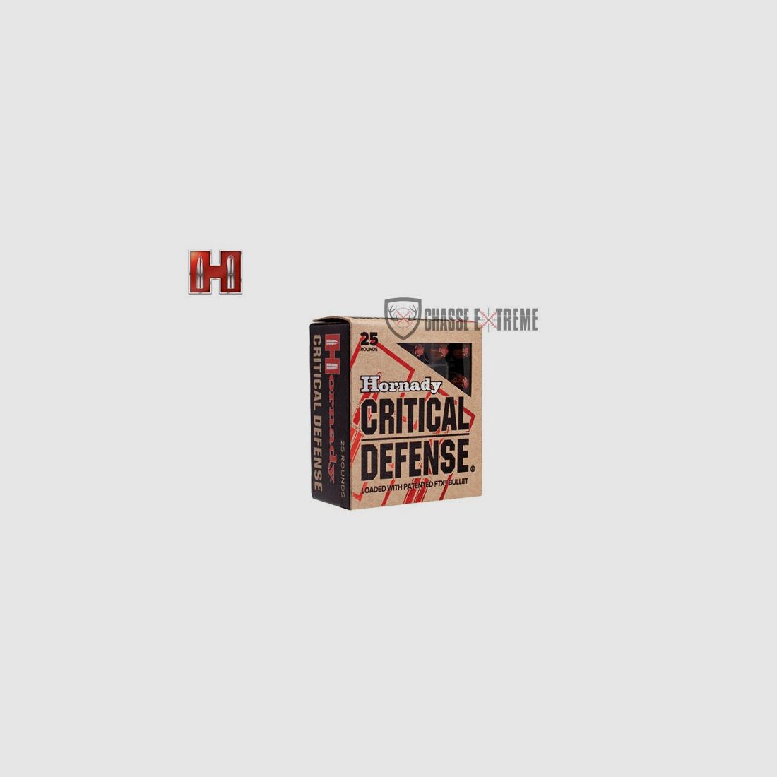 25 patronen HORNADY Critical Defense 357 Mag 125 Gr Ftx, afbeelding 1 van 3