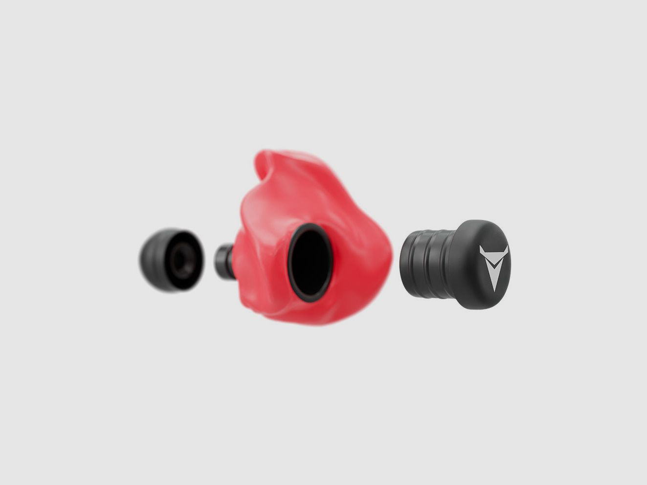 Decibullz 31 dB vervormbare oordoppen - rood, afbeelding 3 van 9