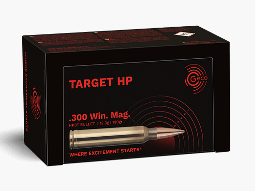 .300 Win. Mag. Geco Target HP 12.3g / 190grs.