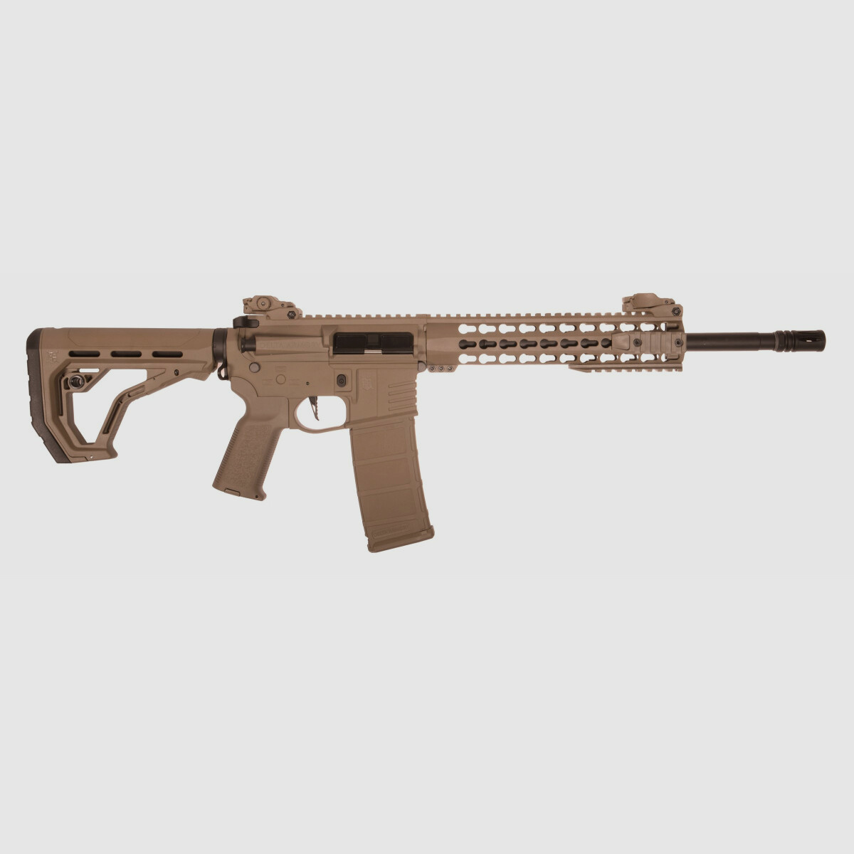 AR15 KeyMod 10 inch CHARLIE EAGLE ETU Tan S-AEG Airsoft Geweer Vrij vanaf 18 Jaar | Delta Armory