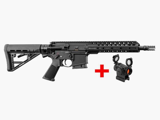 Pack SCHMEISSER AR15 S4F 10,5' 5.56 NATO + Falke S - Pack Schmeisser + Rotpunktvisier Falke S